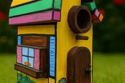 Rainbow Cottage bird house