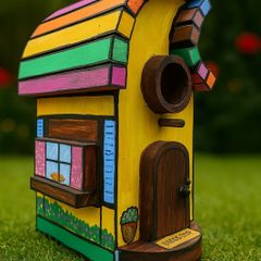 Rainbow Cottage bird house