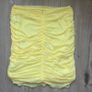 Yellow Ruched Mesh Mini Skirt Image 4