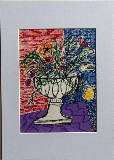 Original Art Fauvist Floral Art Gift
