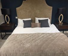 Fabulous Super King bed with Orthopaedic mattress, base & headboard in superb condition
