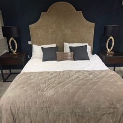Fabulous Super King bed with Orthopaedic mattress, base & headboard in superb condition