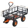 Heavy Duty Garden Dump Cart  880 lb Capacity Yard Wagon with Removable Sides & Easy Tip Function Image 2