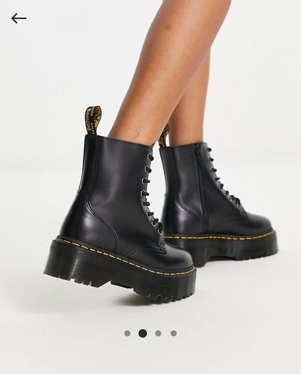 Dr Martens Jadon 8-Eye Leather Plattorm Boots