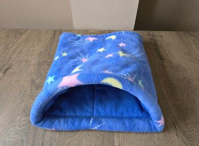 Large Guinea pig tunnel wired - blue moons and stars