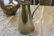 Antique Brass Pitcher Jug Stamped