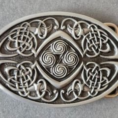 Belt buckle, celtic design.