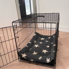 Medium Dog Crate + Dog Bed - Like New