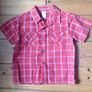 Orange Check Shirt Image 2