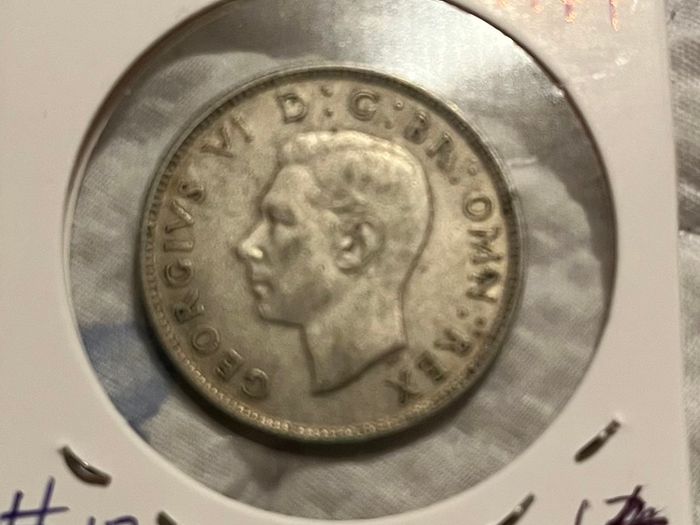 British Florin 1944 (50% Silver)