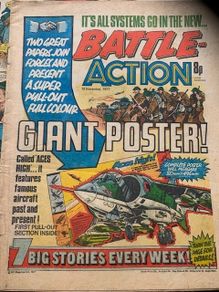 Battle & Valiant Comics x 5, IPC Magazines, 1977 and 1976 UK Vintage Comics, Golden Age