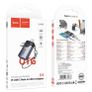 Hoco UA46D Victory iP Male / Type-C Male to USB Female 2-In-1 Adapter Metal Gray Image 6