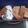 Vintage 1930's British Military Brown Leather Victor/Cheney Case  with Military items Image 6