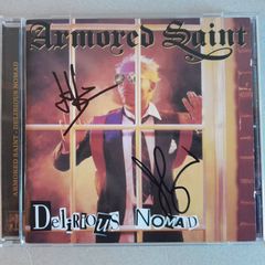 Armored Saint signed CD Delirious Nomad Metal