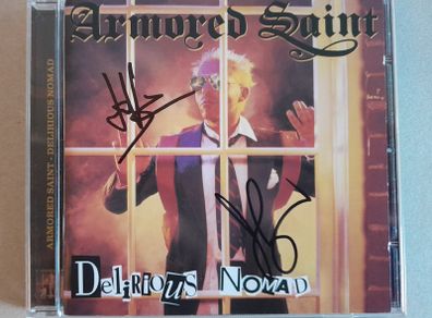 Armored Saint signed CD Delirious Nomad Metal