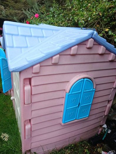 Little tikes play house, slide and cozy coupe car