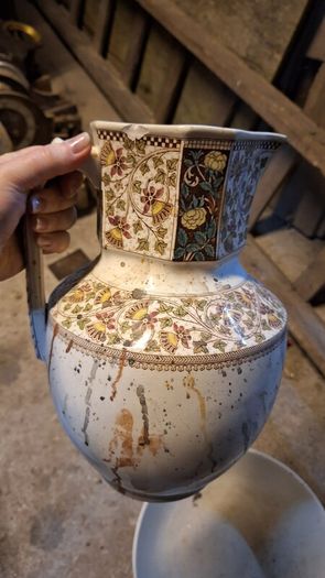 Vintage pitcher and large bowl