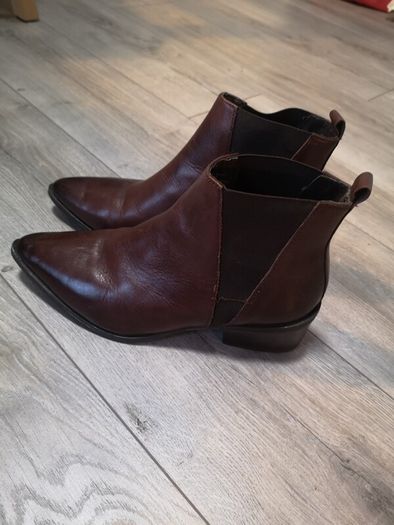 Gallery Leather Ankle Boots Size Uk 6