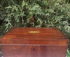 Sheraton Revival Large Mahogany Tea Caddy(Circa 1850)