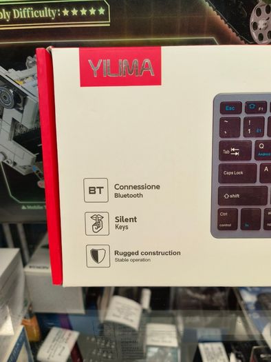 Yilima QS-806 Dual Mode Keyboard And Mouse Combo, Bluetooth Wireless Silent Keys