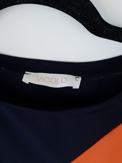 Navy 3 Colour Top, Size 12