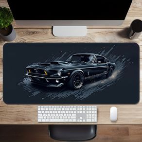Extended Gaming Mouse Pad Mat - Classic Car Design, Non-Slip Rubber Base, Free viewing