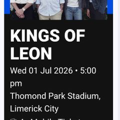 4 x Kings of Leon tickets