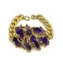 Vintage brutalist amethyst bracelet Image 2