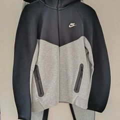 Nike tracksuit set (hoodie + joggers) in grey and black colourway.