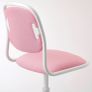 IKEA ORFJALL Kids Desk Chair White Pink Image 5