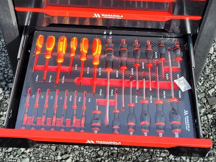 Manarola 7 Drawer Stainless Steel Tool Box