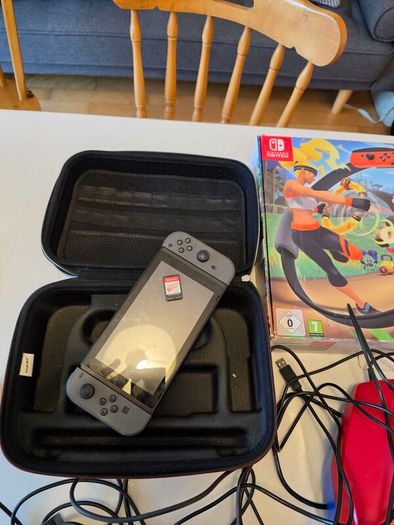 Nintendo Switch Bundle Modified Console, Mario Wheel and Ring Fit