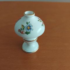 Aynsley miniature porcelain cottage garden dollhouse lamp