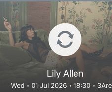 Seated Lily Allen