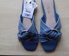 Ladies Blue Zara Sandals NEW Size 36