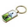 Photo Keyring Personalisd Keyring - GOLD OR SILVER Metal Keyring - Oblong Image 4