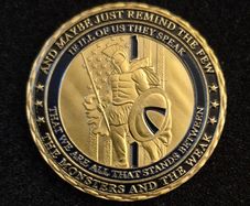 Us police service, commerative coin.