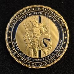 Us police service, commerative coin.
