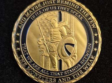Us police service, commerative coin.
