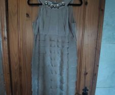 London Times bronze ruffle dress (free postage)