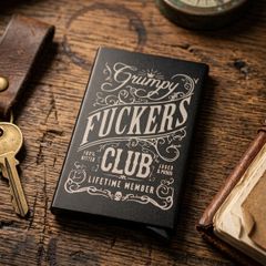 Grumpy Fkers Club" Pop-Up RFID Wallet