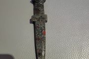 Letter opener carved african bloodstone