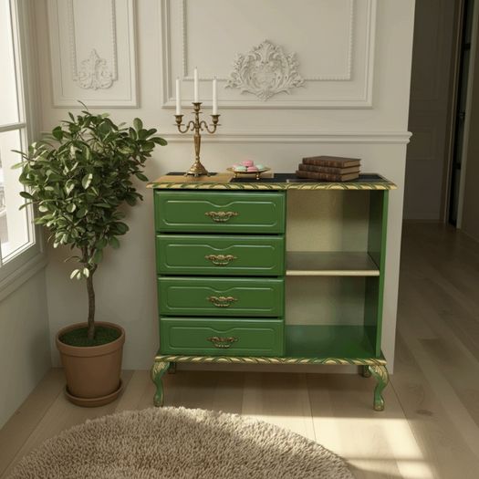 Sale!Sophisticated Green Console Table for Modern Interiors