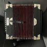Ariette Button Accordion, Black with Red Bellows Image 4