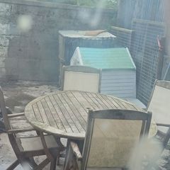 garden table  and 4 chairs