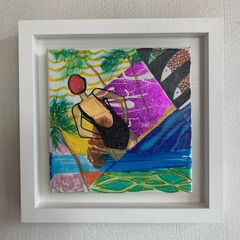 Original Abstract Painting  Original Art  Swim Art Swimmer Swimming art