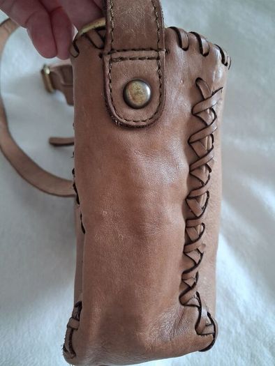 Vera Pelle - Leather Bag - Light Brown - New Without Tags RRP 120