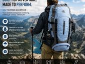 45L Touring Backpack Hiking Backpack Daypack with Rain Cover & Hydration System