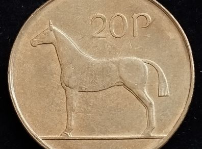 Ireland - 1996 - 20 Pence - Horse - KM.25 - High Grade - [983]