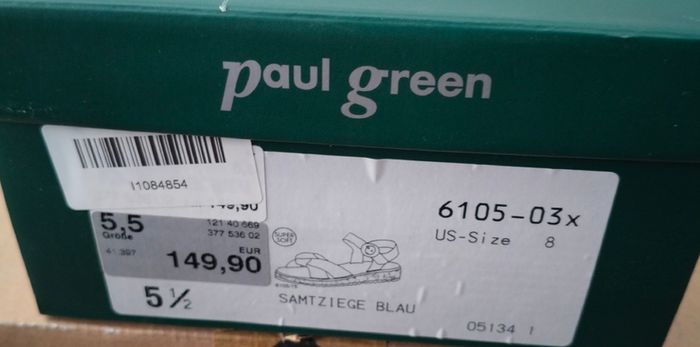 Paul Green Navy Suede Bow Sandals - EU 38.5 (UK 5.5 / US 8) - New with Box